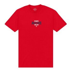 Street Fighter Unisex Adult Ken�'s Dojo T-Shirt / Red